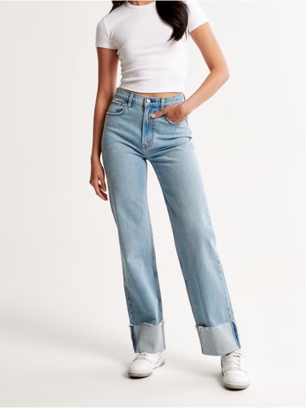 Abercrombie & Fitch Curve Love The 90’s Relaxed High Rise Jeans